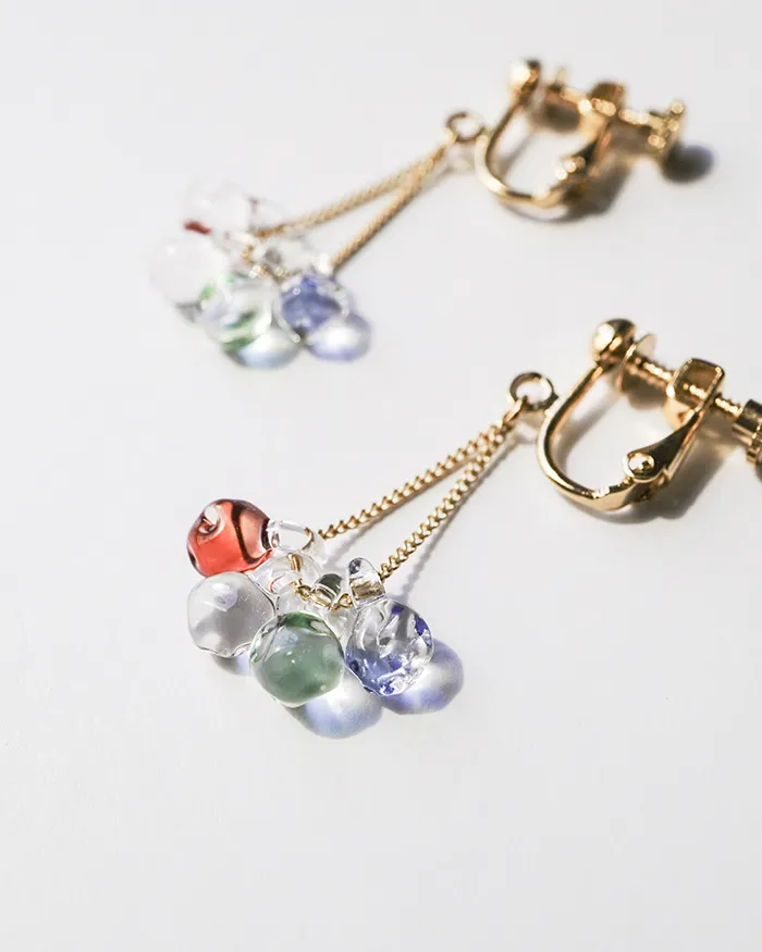 イヤリング ブルーベリー1